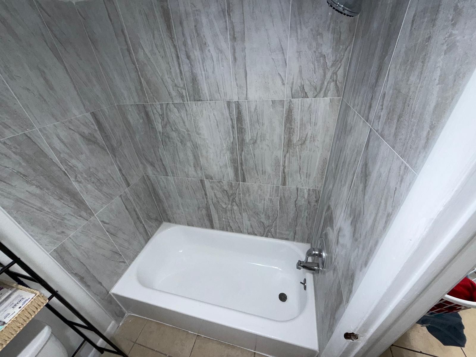 Final bathtub installation