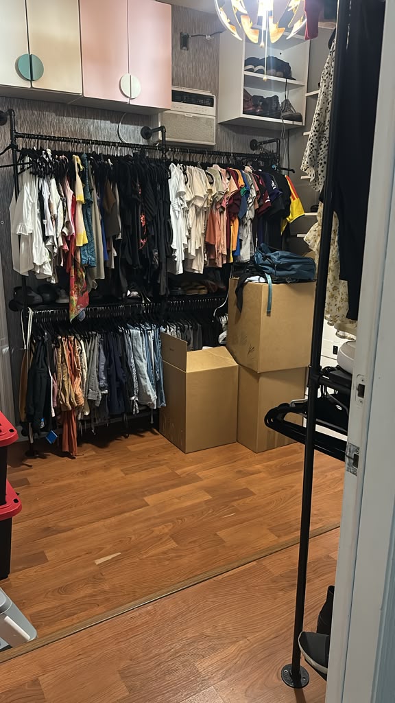 Closet after cleaning