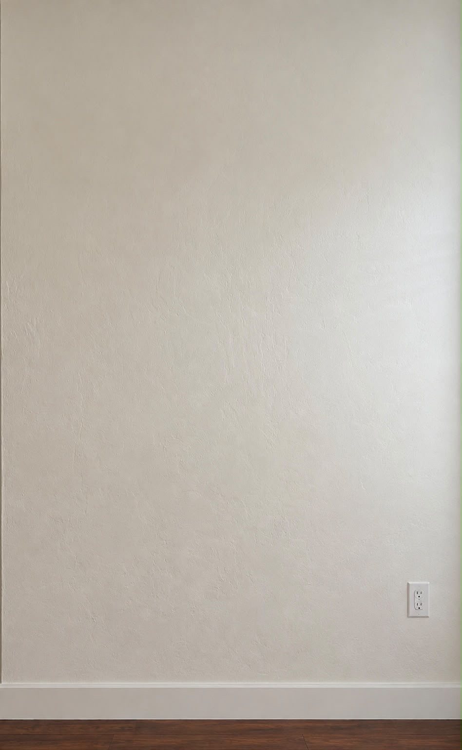 Main wall after repair and fresh paint